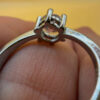 Adjustable Sterling silver ring Uk size L#146