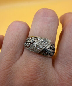 Silver ring, Soviet period, 1990s. Size O#117