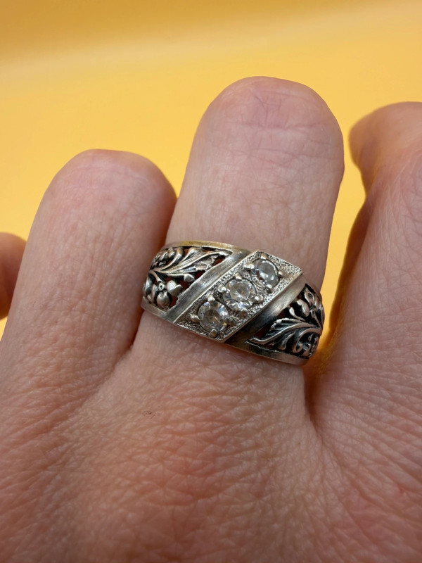 Silver ring, Soviet period, 1990s. Size O#117