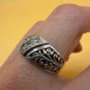 Silver ring, Soviet period, 1990s. Size O#117