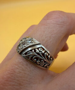 Silver ring, Soviet period, 1990s. Size O