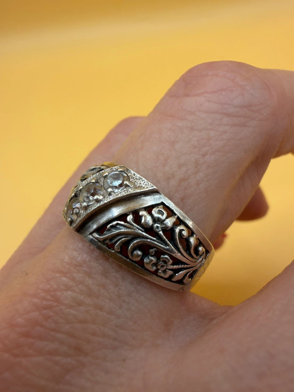 Silver ring, Soviet period, 1990s. Size O#117