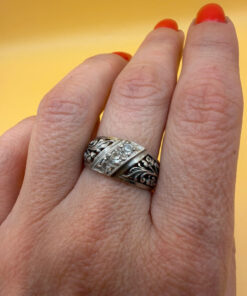 Silver ring, Soviet period, 1990s. Size O#117