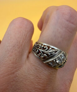 Silver ring, Soviet period, 1990s. Size O