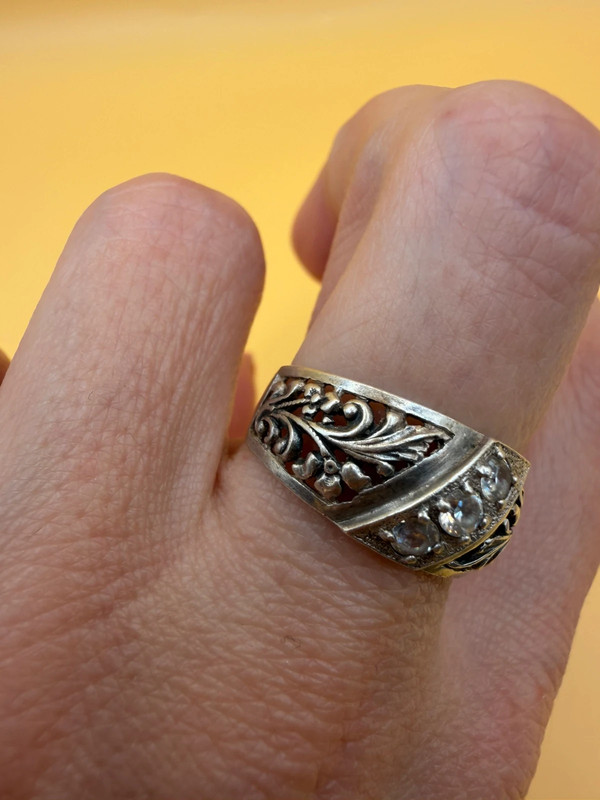 Silver ring, Soviet period, 1990s. Size O#117