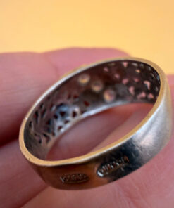 Silver ring, Soviet period, 1990s. Size O