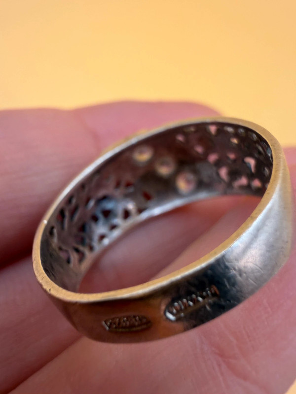 Silver ring, Soviet period, 1990s. Size O#117
