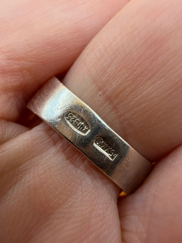 Silver ring, Soviet period, 1990s. Size O#117