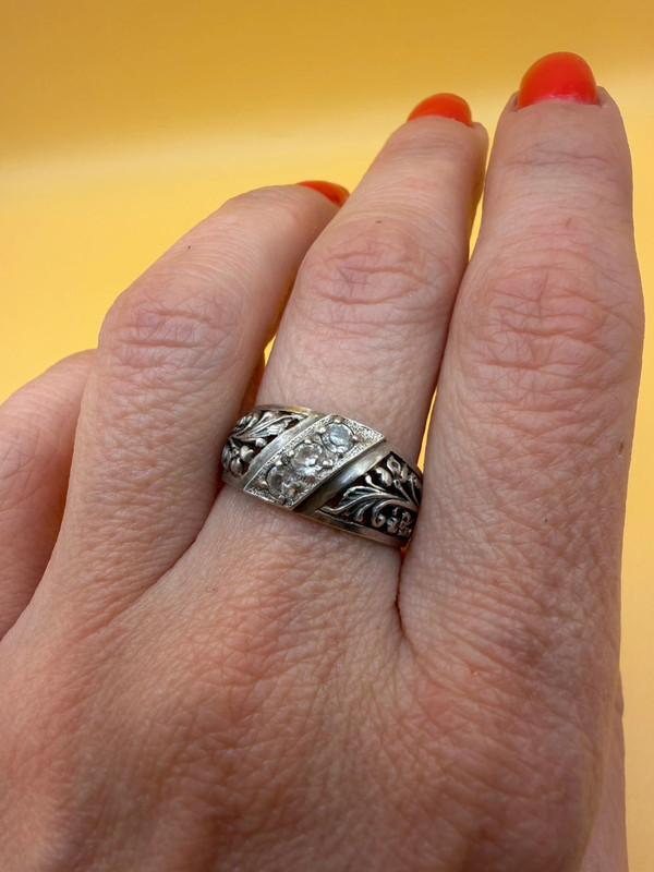 Silver ring, Soviet period, 1990s. Size O#117