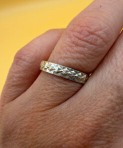 Sterling silver ring Uk size O
