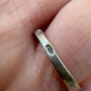 Sterling silver ring with natural garnet Uk size O#117