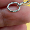 Sterling silver religious protective cross with four stones #143