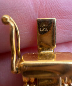 Vintage Chain necklace, 80s , gold-plated
