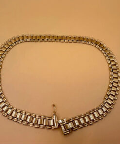 Vintage Chain necklace, 80s , gold-plated