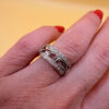 Sterling silver ring Uk size N