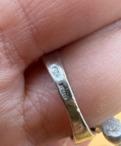Sterling silver ring Uk size N