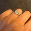 Sterling silver ring round Uk size K#35