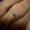 Sterling silver ring round Uk size K#35