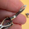 Incredibly beautiful sterling silver earrings with huge CZ#35