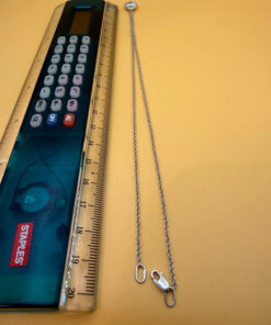 Silver bell-shaped pendant (jingles) and a Soviet-era silver chain
