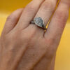 Sterling silver ring Uk size N