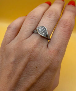 Sterling silver ring Uk size N