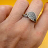 Sterling silver ring Uk size N