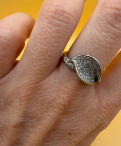 Sterling silver ring Uk size N