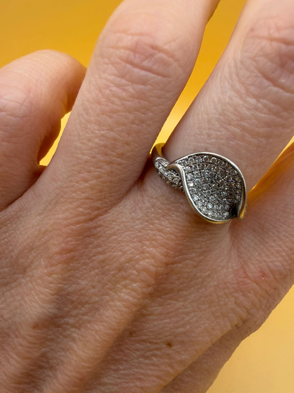 Sterling silver ring Uk size N