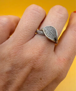 Sterling silver ring Uk size N