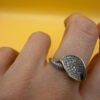 Sterling silver ring Uk size N