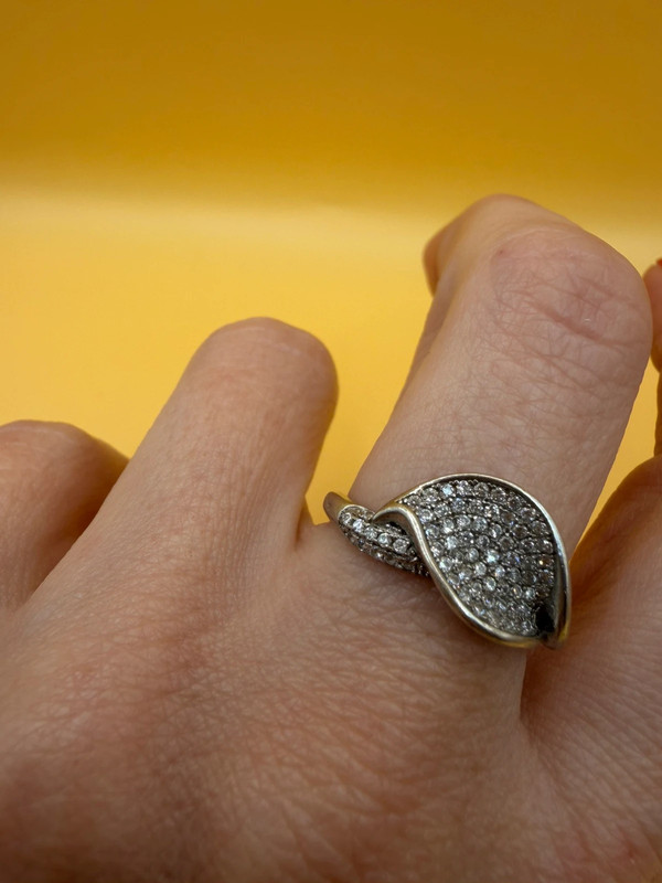 Sterling silver ring Uk size N