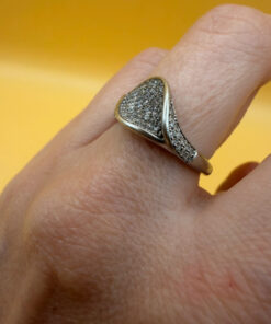 Sterling silver ring Uk size N