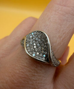 Sterling silver ring Uk size N