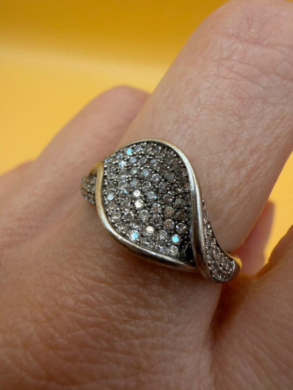 Sterling silver ring Uk size N