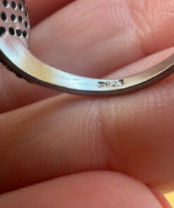 Sterling silver ring Uk size N