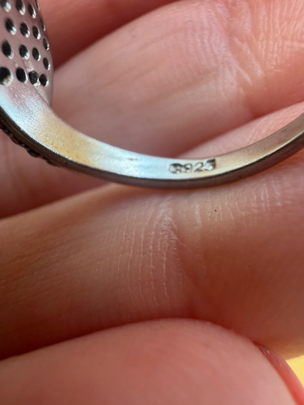 Sterling silver ring Uk size N
