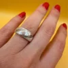 Soviet ring, 1960s, 916 hallmark size N #150