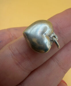 Early 20th century antique silver heart pendant#150