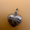 Early 20th century antique silver heart pendant#150