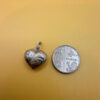 Early 20th century antique silver heart pendant#150