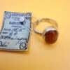 925 Sterling Silver natural Aventurine Ring – Size L (UK)#150