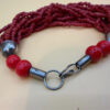Vintage natural Coral Tiny Seed Beaded bracelet