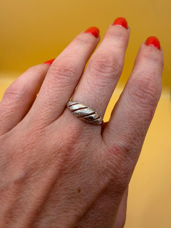 Soviet era sterling silver ring Uk size Q