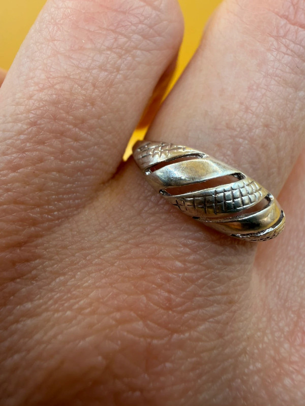 Soviet era sterling silver ring Uk size Q