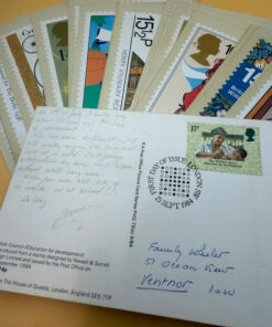 Collection of 27 Royal Mail PHQ Postcards – First Day of Issue (FDI) 1970s-80s