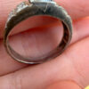 Sterling silver ring with lab blue topaz Uk size N#117