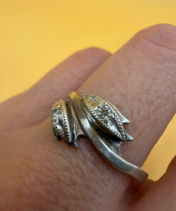 Sterling silver ring Soviet 90s Uk size T#9