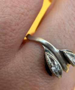 Sterling silver ring Soviet 90s Uk size T