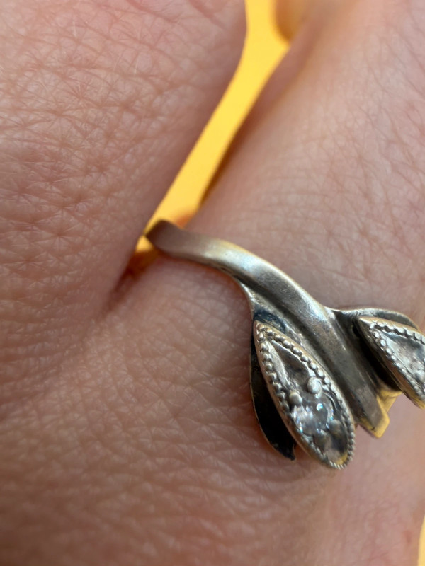 Sterling silver ring Soviet 90s Uk size T#9
